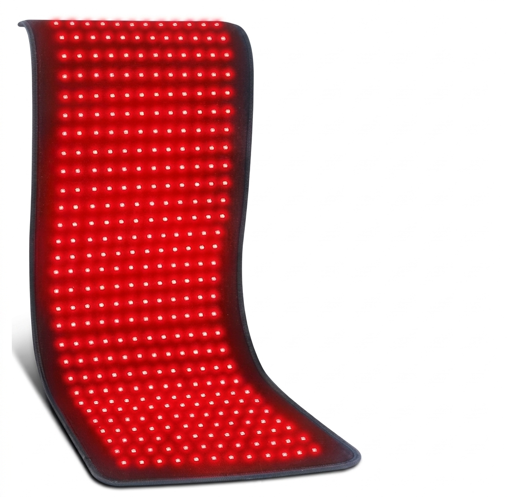 NordCura LightMat™ – flexibel rödljusmatta med 360 infraröda LED-dioder i 660 nm och 850 nm för återhämtning och avslappning av hela kroppen